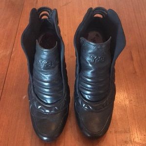Black Y-3 booties